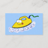 Funny cartoon ijzerwas illustratie visitekaartje (Achterkant)