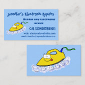 Funny cartoon ijzerwas illustratie visitekaartje (Voorkant / Achterkant)