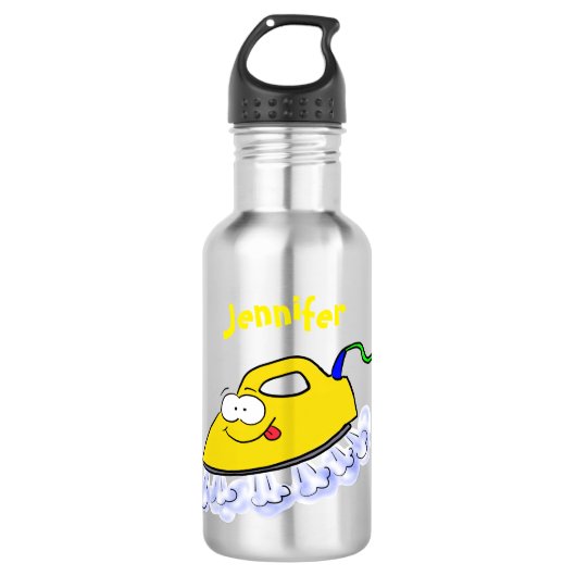 Funny cartoon ijzerwas illustratie waterfles  (Voorkant)