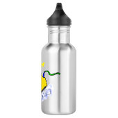 Funny cartoon ijzerwas illustratie waterfles  (Rechts)