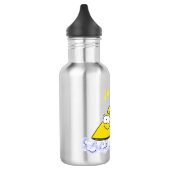 Funny cartoon ijzerwas illustratie waterfles  (Links)
