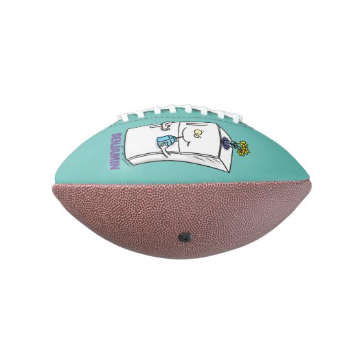 Funny cartoon illustratie american football (Gedraaid 270)