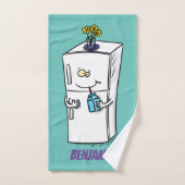 Funny cartoon illustratie bad handdoek (Handdoek)