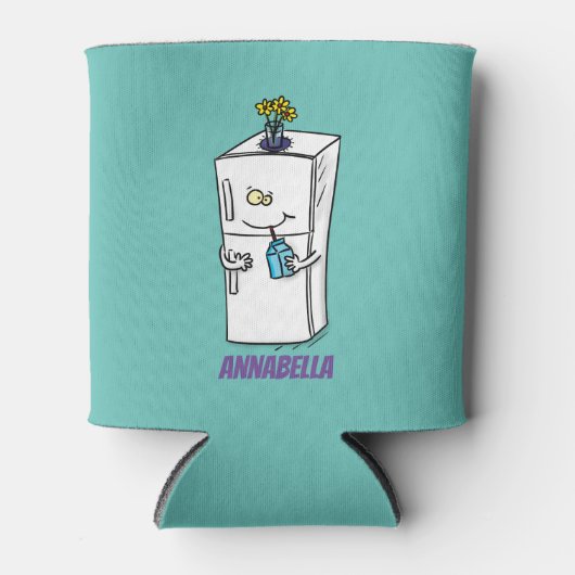 Funny cartoon illustratie blikjeskoeler (Voorkant)