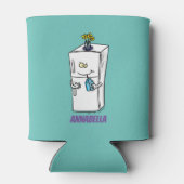 Funny cartoon illustratie blikjeskoeler (Achterkant)