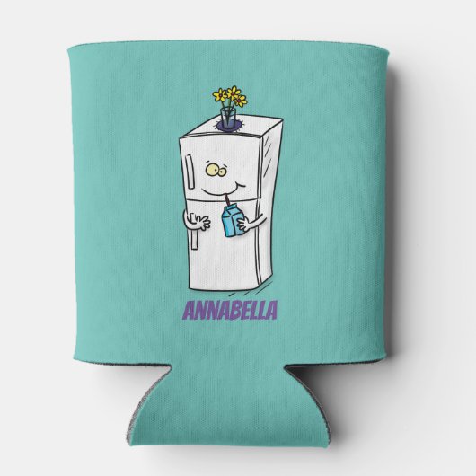 Funny cartoon illustratie blikjeskoeler (Achterkant)