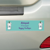 Funny cartoon illustratie bumpersticker (Op auto)