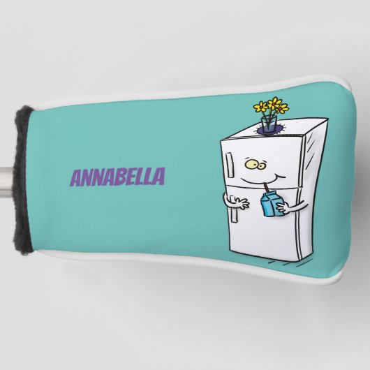 Funny cartoon illustratie golfheadcover (Voorkant)