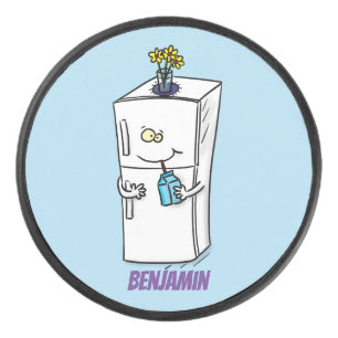 Funny cartoon illustratie hockey puck