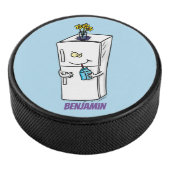 Funny cartoon illustratie hockey puck (3/4)