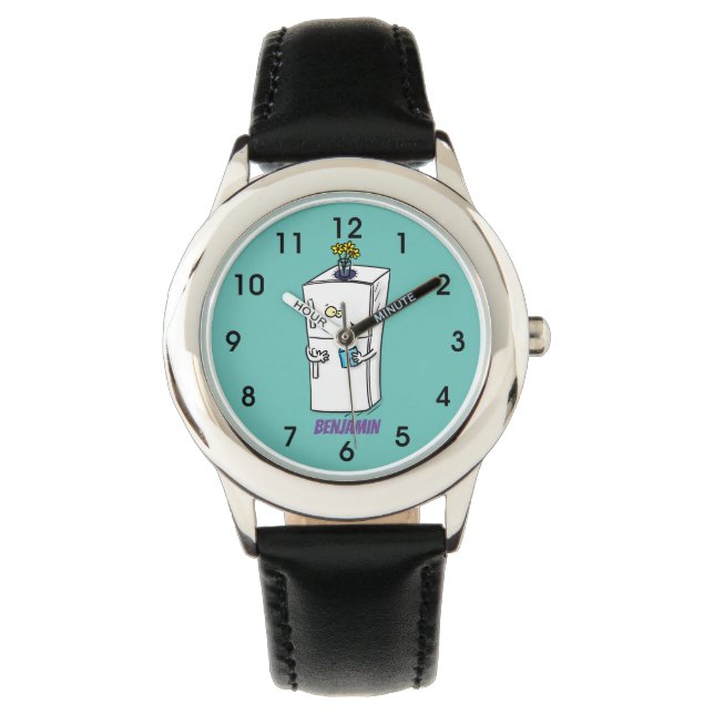 Funny cartoon illustratie horloge (Voorkant)