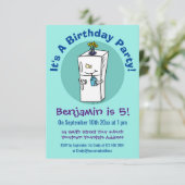 Funny cartoon illustratie kaart (Staand voorkant)