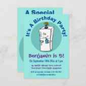 Funny cartoon illustratie kaart (Voorkant / Achterkant)