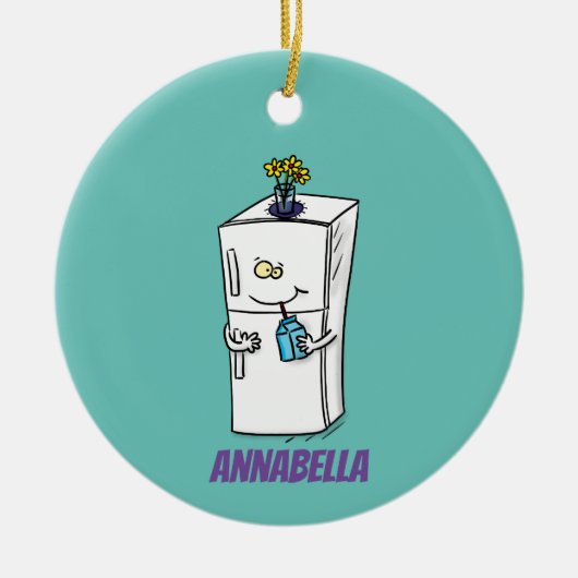 Funny cartoon illustratie keramisch ornament (Voorkant)