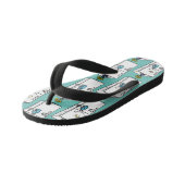 Funny cartoon illustratie kinder teenslippers (Schuin)