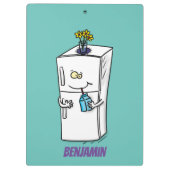 Funny cartoon illustratie klembord (Achterkant)