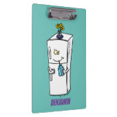 Funny cartoon illustratie klembord (Rechts)