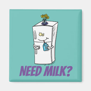 Funny cartoon illustratie magneet