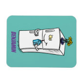 Funny cartoon illustratie magneet (Horizontaal)