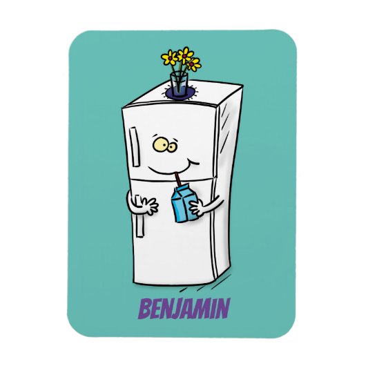 Funny cartoon illustratie magneet (Verticaal)