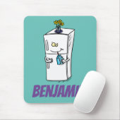 Funny cartoon illustratie muismat (Met muis)