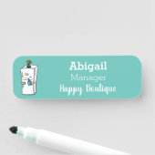 Funny cartoon illustratie naamplaatje (In situ)