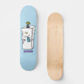 Funny cartoon illustratie persoonlijk skateboard (Voorkant)