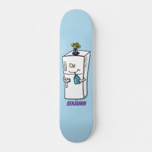 Funny cartoon illustratie persoonlijk skateboard