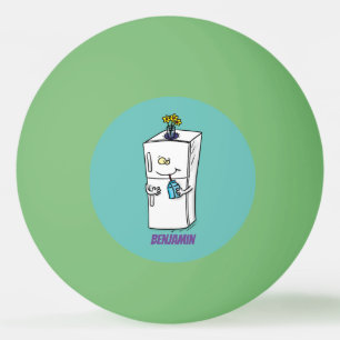 Funny cartoon illustratie pingpongbal