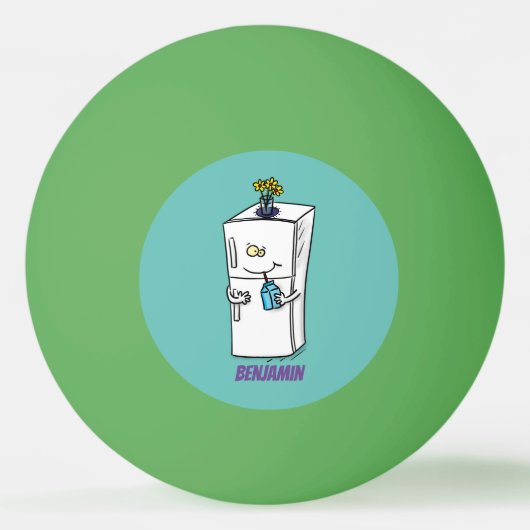 Funny cartoon illustratie pingpongbal (Achterkant)