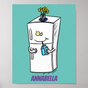 Funny cartoon illustratie poster