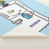 Funny cartoon illustratie sherpa deken (3/4)