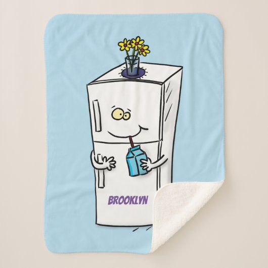 Funny cartoon illustratie sherpa deken (Voorkant)