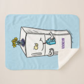 Funny cartoon illustratie sherpa deken (Voorkant (horizontaal))