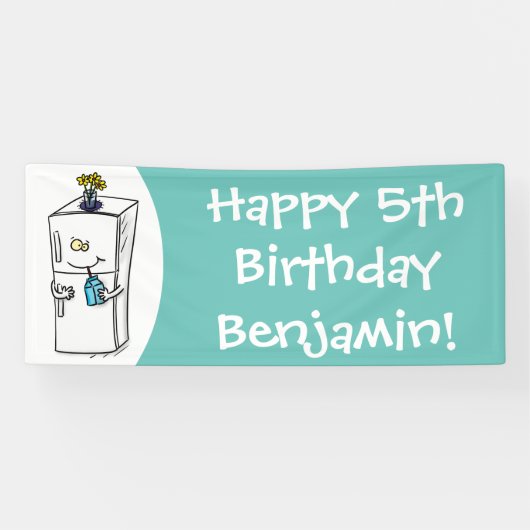 Funny cartoon illustratie spandoek (Horizontaal)