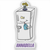 Funny cartoon illustratie sticker (Voorkant)