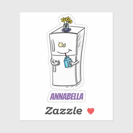 Funny cartoon illustratie sticker (Vel)