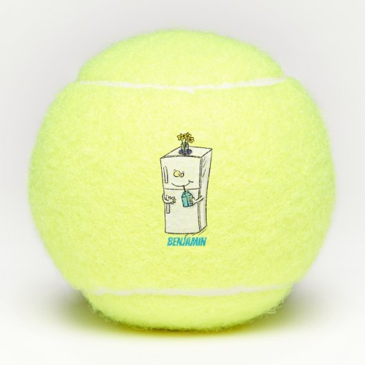 Funny cartoon illustratie tennisballen (Voorkant)