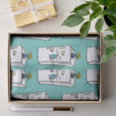 Funny cartoon illustratie tissuepapier (Geschenk)