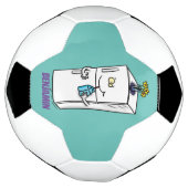 Funny cartoon illustratie voetbal (Gedraaid)
