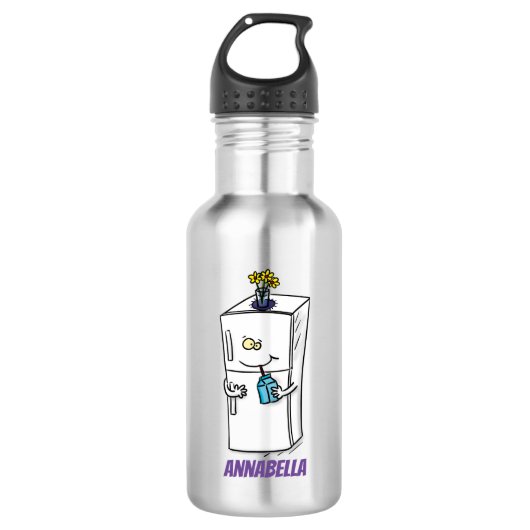 Funny cartoon illustratie waterfles (Voorkant)