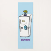 Funny cartoon illustratie yogamat (Achterkant)