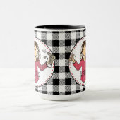 Funny Cartoon kapper stylist kerstcadeau Mok (Midden)