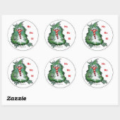 Funny Cartoon Kiwi Bird 2 Ronde Sticker (Vel)
