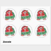 Funny Cartoon Kiwi Bird 3 Ronde Sticker (Vel)