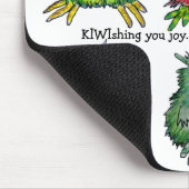 Funny Cartoon Kiwi kerstcadeau Mousepad Muismat (Hoek)