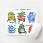 Funny Cartoon Kiwi kerstcadeau Mousepad Muismat (Met muis)