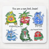 Funny Cartoon Kiwi kerstcadeau Mousepad Muismat (Voorkant)