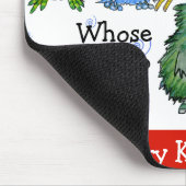 Funny Cartoon Kiwi kerstcadeau Mousepad Muismat (Hoek)