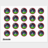 FUNNY CARTOON KOE ALIEN UFO ABDUCTION STICKERS (Vel)